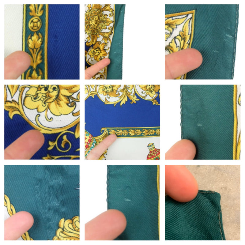 Carré 90 Millefiori Twill de soie ivoire et rose multicolore Carré 90 Millefiori Twill de soie ivoire et rose multicolore