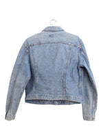 Vintage 70s Lee 697-1553 Western Bohemian Medium Wash Slim Fit Blue Jean Jacket