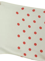 Vintage 60s Mod Kitsch Red & White Polka Dot Thin Neck Tie Wrap Scarf