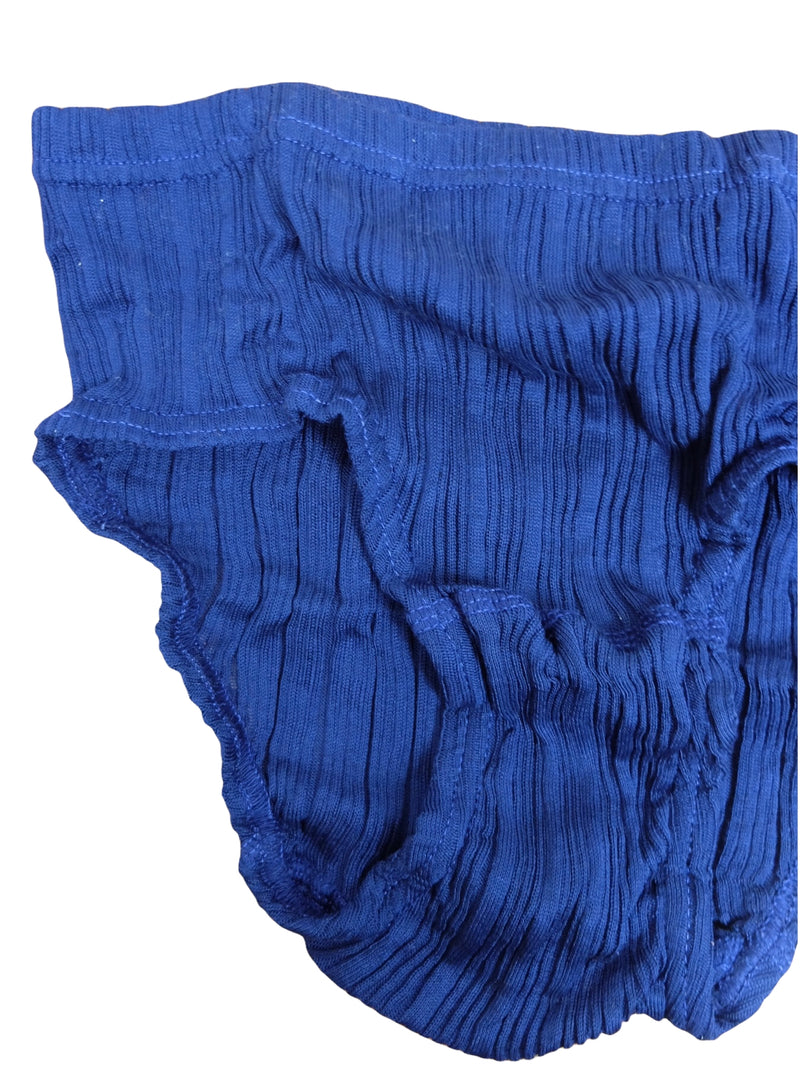 Vintage 60s Women’s Blue Basic Solid Underwear Briefs | Size XS-S