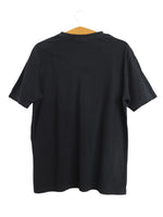Vintage 00s Y2K Boss by Hugo Boss Black Solid Basic V-Neck Cotton Short Sleeve T-Shirt