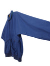 Vintage 80s Streetwear Utility Athletic Bohemian Dark Blue Collared Windbreaker Button Up Jacket | Men’s Size S-M | Women’s Size M-L