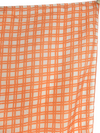Vintage 80s Silk Prairie Cottage Orange & White Gingham Check Print Large Square Bandana Neck Tie Scarf