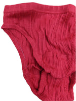 Vintage 60s Women’s Red Basic Solid Underwear Briefs | Size XXS-XS