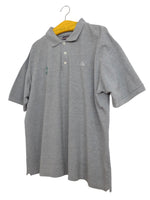 Vintage 90s Kappa Streetwear Utility Sportswear Grey Solid Basic Collared 1/4 Button Up Cotton Polo Shirt | Men’s Size XL | Women’s Size XXL