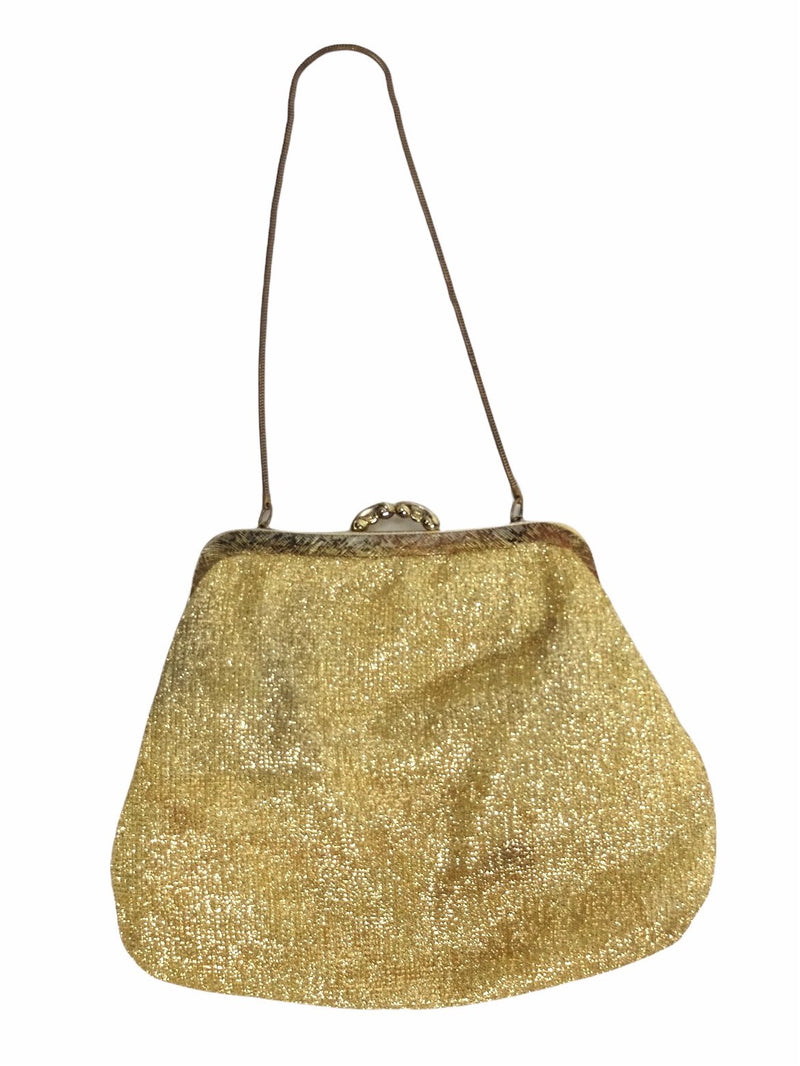 Gold Glitter Evening Shoulder Bag (Stunning)