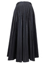 Vintage 80s Black & Gold Chic Formal High Waisted Pleated A-Line Maxi Skirt | 28 Inch Waist