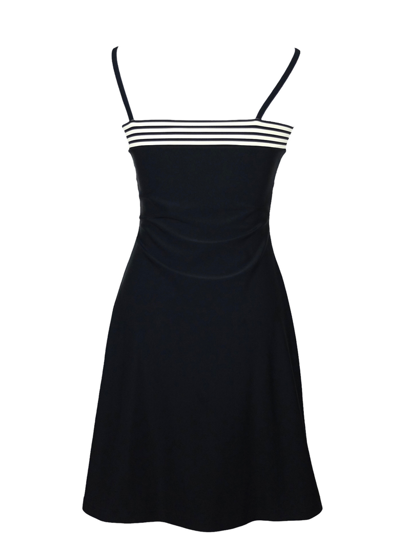 Vintage 2000s Y2K does 60s Mod Retro Pinup Style Black & White Striped Thee Cultivator Vintage 2000s Y2K does 60s Mod Retro Pinup Style Black & White Striped Thee Cultivator