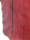 Vintage 90s Grunge Red & Black Abstract Patterned Long Wide Scarf