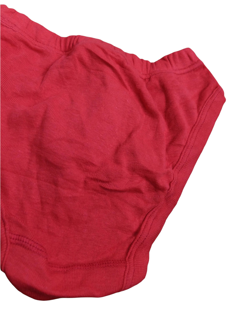 Vintage 60s Women’s Red Basic Solid Underwear Briefs | Size XS-S