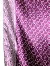 Vintage 2000s Y2K Bohemian Silky Purple Paisley Patterned Extra Large Square Bandana Neck Tie Scarf