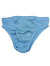 Vintage 60s Women’s Light Blue Basic Solid Underwear Briefs | Size XXS